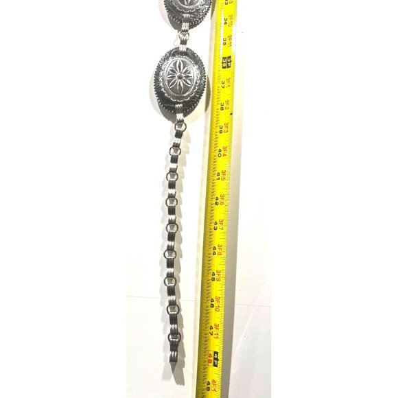 Vintage Ginger Propper For Two Blondes Western Concho Belt With Silver-Tone Engr - Picture 8 of 10